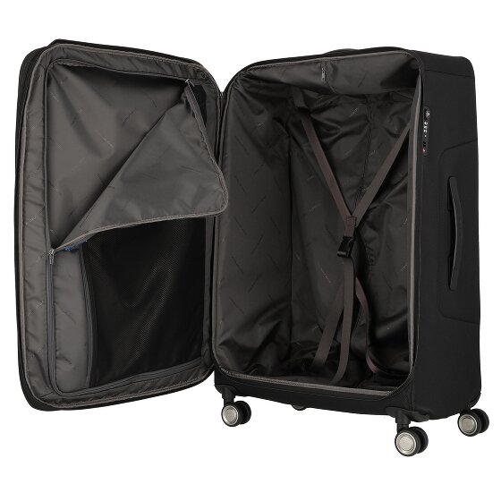 Piquadro Brief 4 Rollen Trolley 78 cm mit Dehnfalte