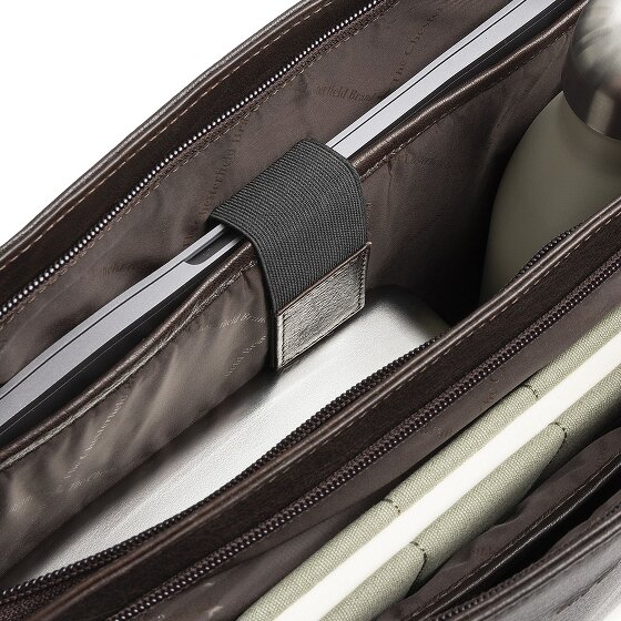 The Chesterfield Brand Alverino Schultertasche Leder 38 cm Laptopfach