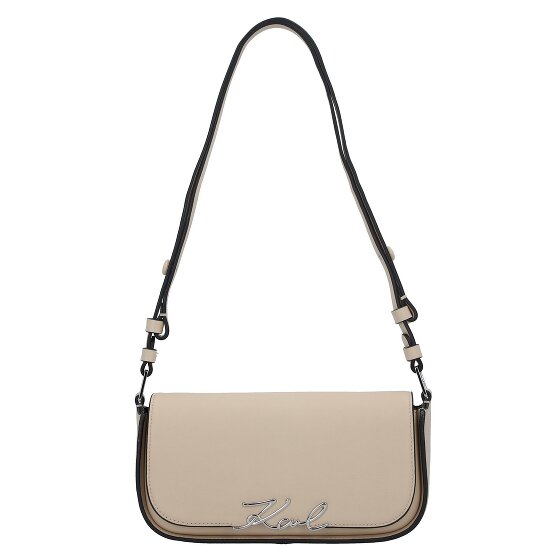 Karl Lagerfeld Signature Schultertasche Leder 24 cm