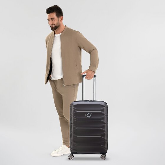 Delsey Paris Meteor 4 Rollen Trolley 68 cm mit Dehnfalte