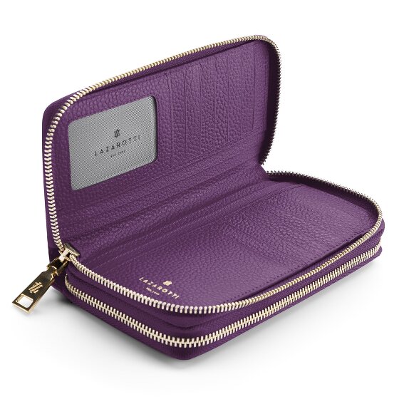 Lazarotti Bologna Leather XL Double Zip-Around Geldbörse RFID Leder 20 cm