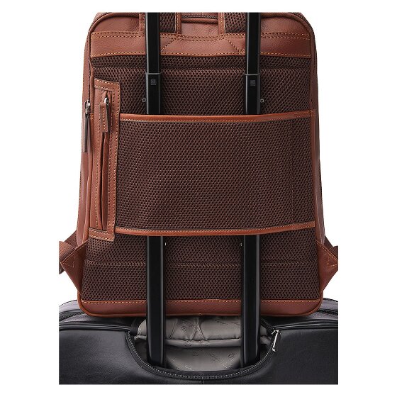 Castelijn & Beerens Daypack RFID Schutz Leder 42 cm Laptopfach