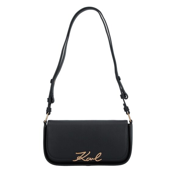 Karl Lagerfeld Signature Schultertasche Leder 24 cm