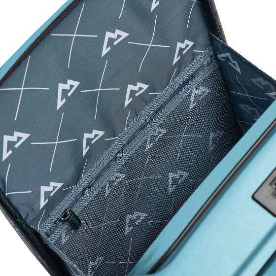 Bergpfeil Travel 4 Rollen Kabinentrolley 55 cm Laptopfach mit Dehnfalte