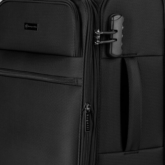 Bugatti Valencia Soft 4 Rollen Kabinentrolley S 55 cm mit Dehnfalte