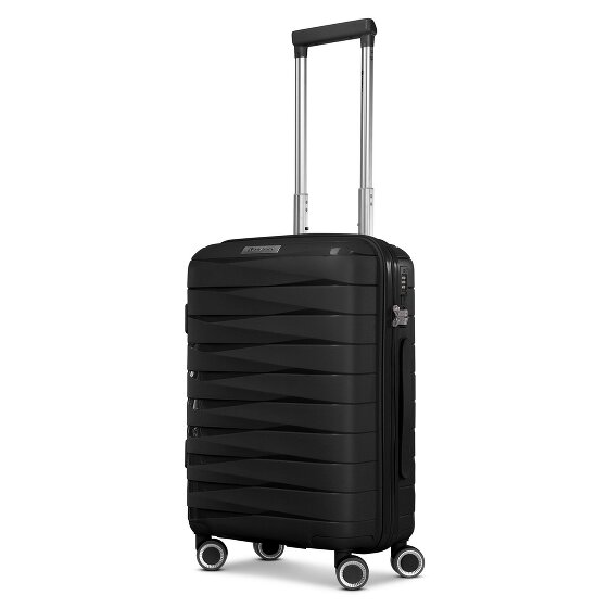 Franky London 4 Rollen Kabinentrolley S 55 cm mit Dehnfalte