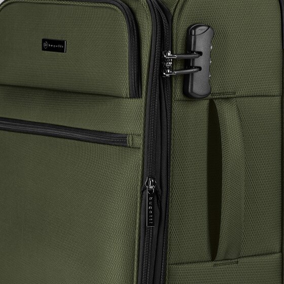 Bugatti Valencia Soft 4 Rollen Kabinentrolley S 55 cm mit Dehnfalte