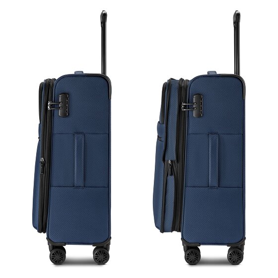 Bugatti Valencia Soft 4 Rollen Trolley M 65 cm mit Dehnfalte