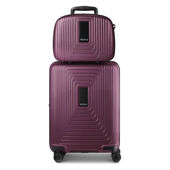 Redolz Essentials 14 Kofferset 2 tlg. Kabinentrolley mit Dehnfalte & Beautycase
