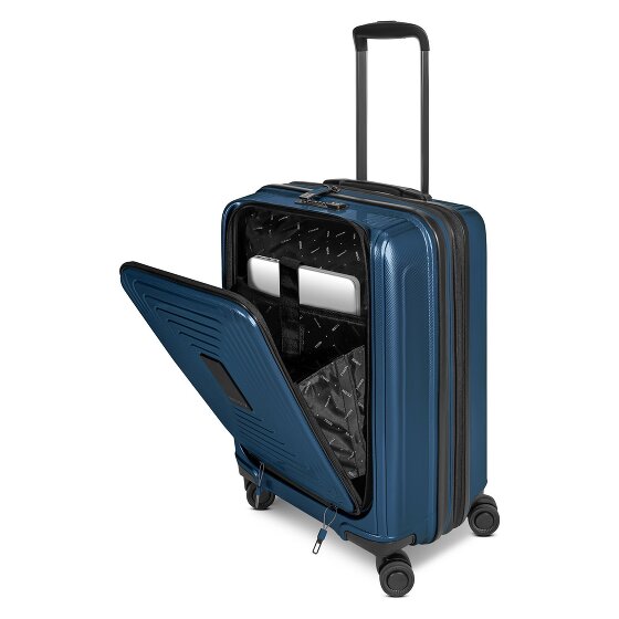 Redolz Essentials14 4-Rollen Kofferset Beautycase 4tlg mit Dehnfalte Laptopfach