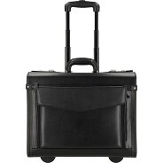 Dermata 2-Rollen Pilotentrolley Leder 45,5 cm Laptopfach Produktbild