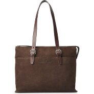 Castelijn & Beerens Nubuck Schultertasche Leder 40 cm Laptopfach Produktbild