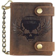 Greenburry Vintage Skull Geldbörse Leder 10 cm Produktbild