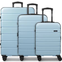 Saxoline Miami 4 Rollen Kofferset 3-teilig mit Dehnfalte  Variante 2