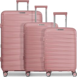 Franky London 4 Rollen Kofferset 3-teilig mit Dehnfalte  Variante 2