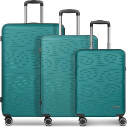 Franky Dallas 3.0 4 Rollen Kofferset 3-teilig mit Dehnfalte  Variante 3