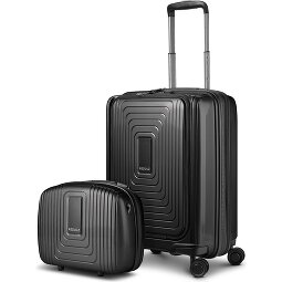 Redolz Essentials 14 Kofferset 2 tlg. Kabinentrolley mit Dehnfalte + Beautycase  Variante 2