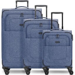 Redolz Essentials 12 THREE SET 4 Rollen Kofferset 3-teilig mit Dehnfalte  Variante 1