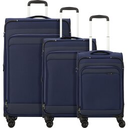 d&n Travel Line 9504 4 Rollen Kofferset 3-teilig mit Dehnfalte  Variante 2