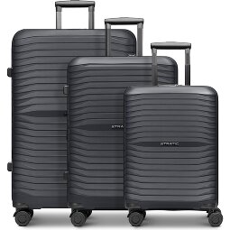 Stratic Shine 4 Rollen Kofferset 3-teilig mit Dehnfalte  Variante 1