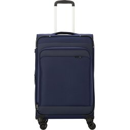 d&n Travel Line 9504 4 Rollen Trolley M 67 cm mit Dehnfalte  Variante 2