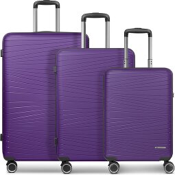 Franky Dallas 3.0 4 Rollen Kofferset 3-teilig mit Dehnfalte  Variante 2