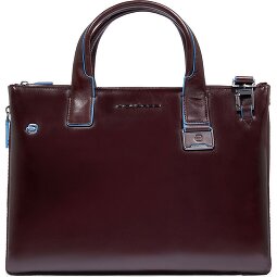 Piquadro Blue Square Shopper Tasche Leder 38 cm Laptopfach mit Dehnfalte  Variante 2