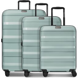 Redolz Pro PP 4 Rollen Kofferset 3-teilig mit Dehnfalte  Variante 3