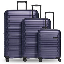 Pactastic Collection 04 THE THREE SET + 4 Rollen Kofferset 3-teilig mit Dehnfalte  Variante 5