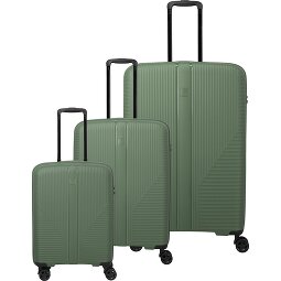 Travelite Air Stripe 4 Rollen Kofferset 3-teilig mit Dehnfalte  Variante 1
