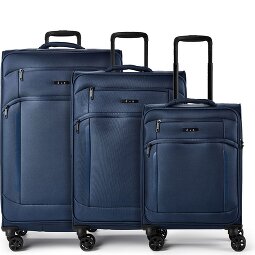 d&n Travel Line 9804 4 Rollen Kofferset 3-teilig mit Dehnfalte  Variante 1