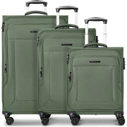 Franky Melbourne 3.0 4-Rollen Kofferset 3tlg. mit Dehnfalte  Variante 3
