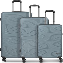 Franky Dallas 3.0 4 Rollen Kofferset 3-teilig mit Dehnfalte  Variante 3