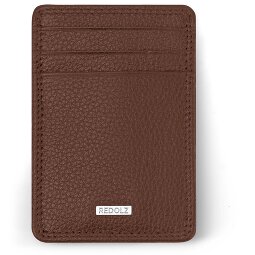 Redolz Leather Essentials Kreditkartenetui RFID Leder 7 cm mit Geldscheinklammer  Variante 3