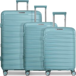 Franky London 4 Rollen Kofferset 3-teilig mit Dehnfalte  Variante 3