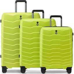 Echolac Exo 4 Rollen Kofferset 3-teilig mit Dehnfalte  Variante 3