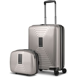 Redolz Essentials 14 Kofferset 2 tlg. Kabinentrolley mit Dehnfalte & Beautycase  Variante 3