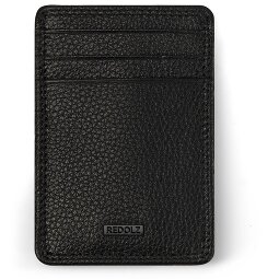 Redolz Leather Essentials Kreditkartenetui RFID Leder 7 cm mit Geldscheinklammer  Variante 1