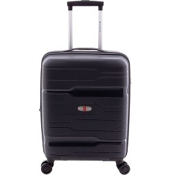 Gladiator 3800 4 Rollen Kabinentrolley 55 cm mit Dehnfalte  Variante 2