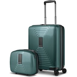 Redolz Essentials 14 Kofferset 2 tlg. Kabinentrolley mit Dehnfalte & Beautycase  Variante 5