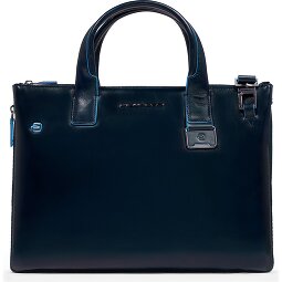Piquadro Blue Square Shopper Tasche Leder 38 cm Laptopfach mit Dehnfalte  Variante 1