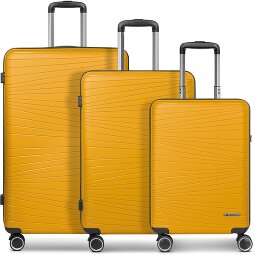 Franky Dallas 3.0 4 Rollen Kofferset 3-teilig mit Dehnfalte  Variante 5