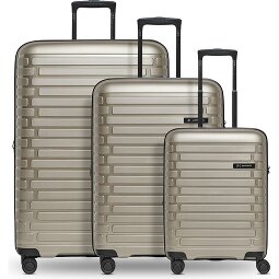 Pactastic Collection 04 THE THREE SET + 4 Rollen Kofferset 3-teilig mit Dehnfalte  Variante 2