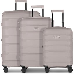 d&n South Dakota 4 Rollen Kofferset 3-teilig mit Dehnfalte  Variante 1