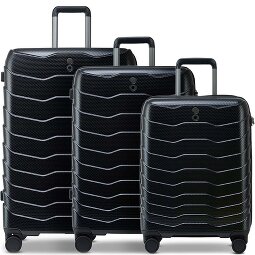 Echolac Exo 4 Rollen Kofferset 3-teilig mit Dehnfalte  Variante 1