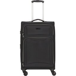 d&n Travel Line 9204 4 Rollen Trolley M 66 cm mit Dehnfalte  Variante 4