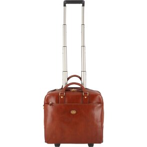 The Bridge Stovia 2 Rollen Pilotentrolley Leder 39 cm Laptopfach