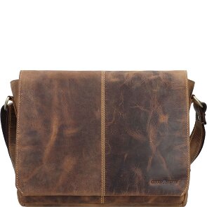 Greenburry Vintage Messenger Umhängetasche Leder 33 cm