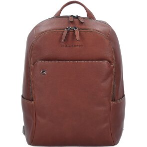 Piquadro Black Square Business Rucksack Leder 39 cm Laptopfach