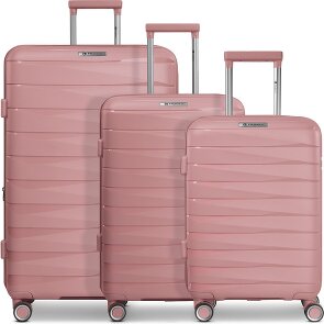 Franky London 4 Rollen Kofferset 3-teilig mit Dehnfalte